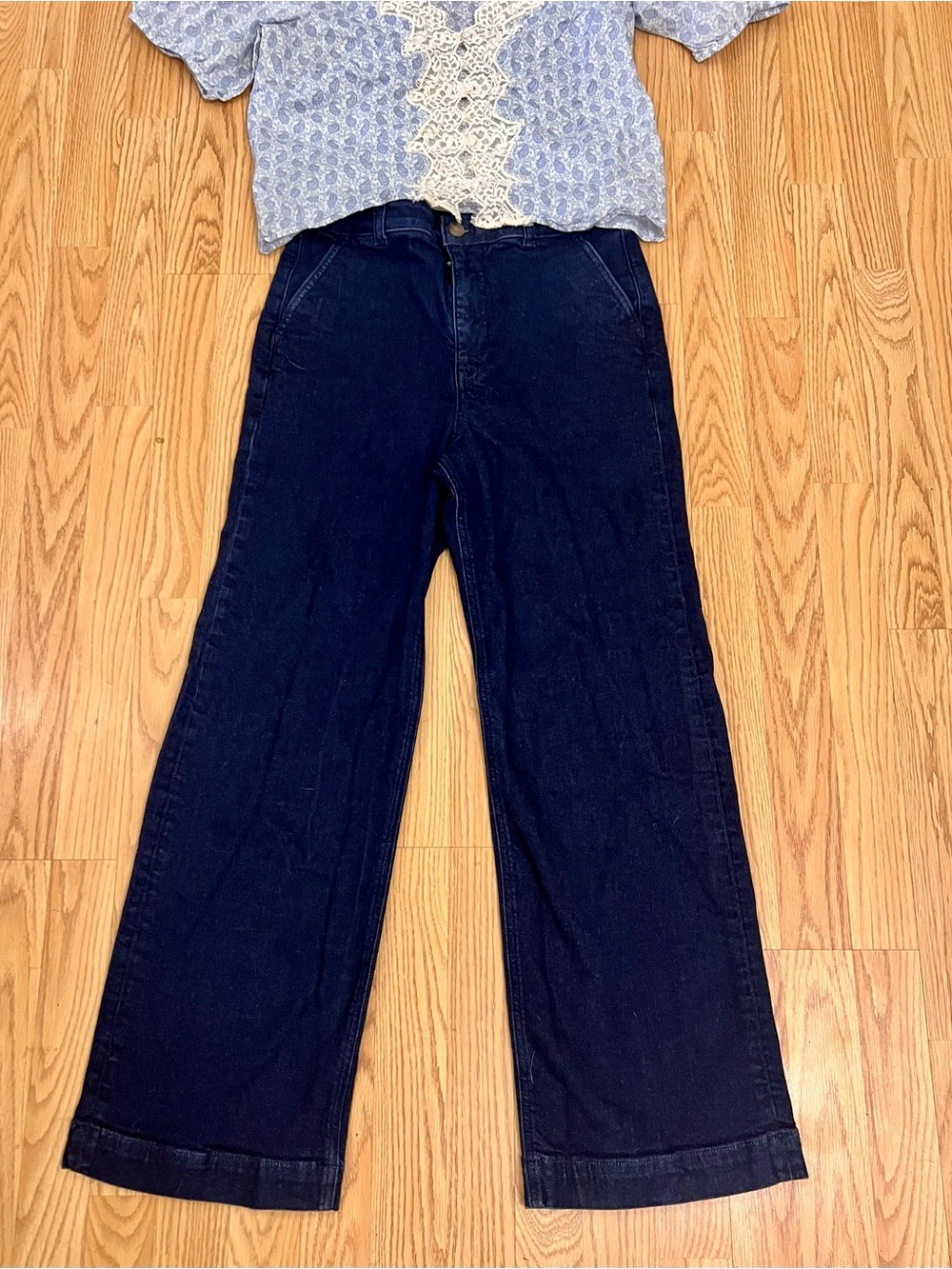 J.Crew High-Rise Trouser Jean in Dark Indigo